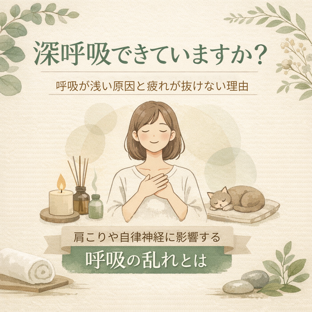 深呼吸できていますか？呼吸が浅い原因と疲れが抜けない理由