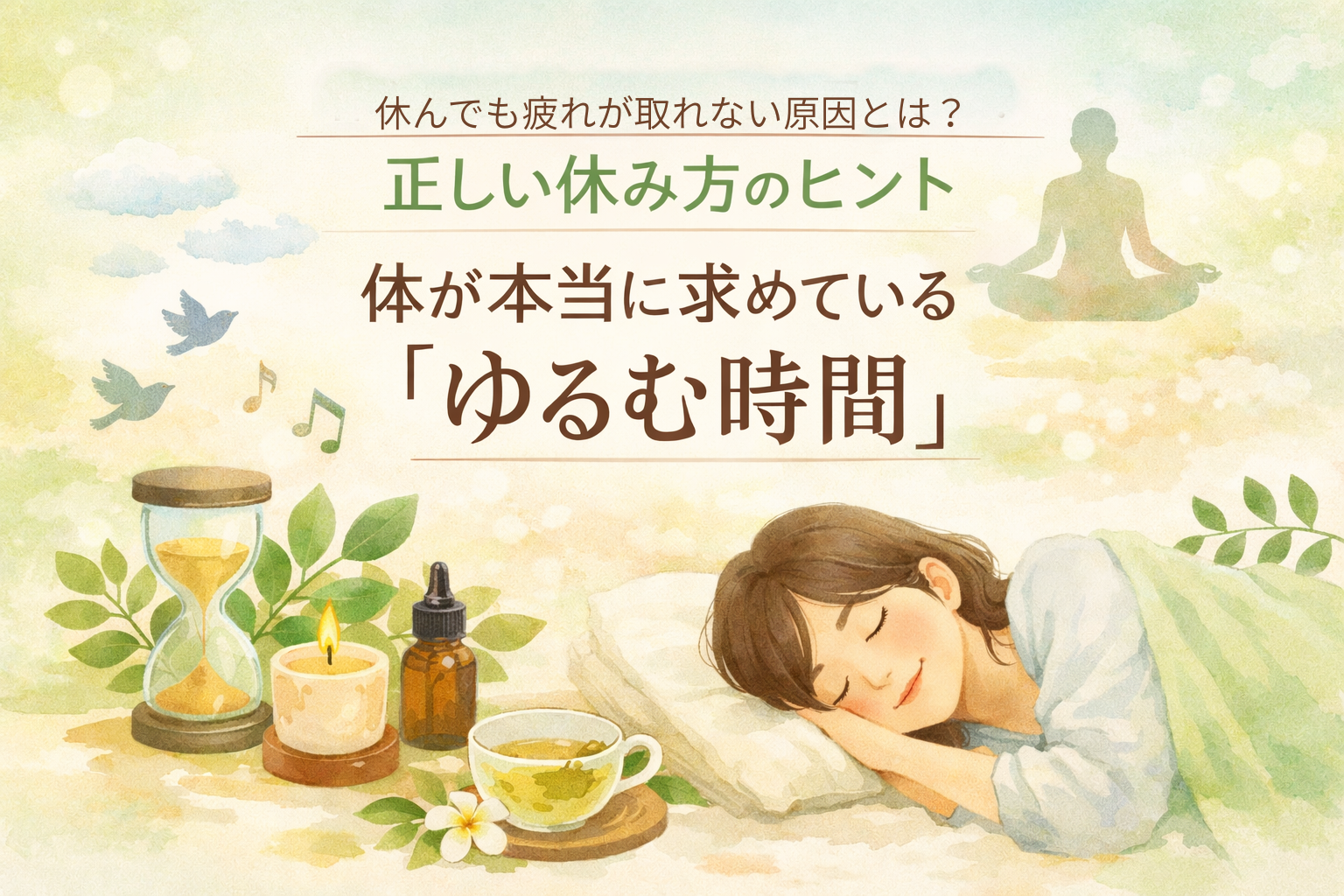 休んでも疲れが取れない原因と正しい休み方|瀬戸市リラクゼーションルームシエスタ