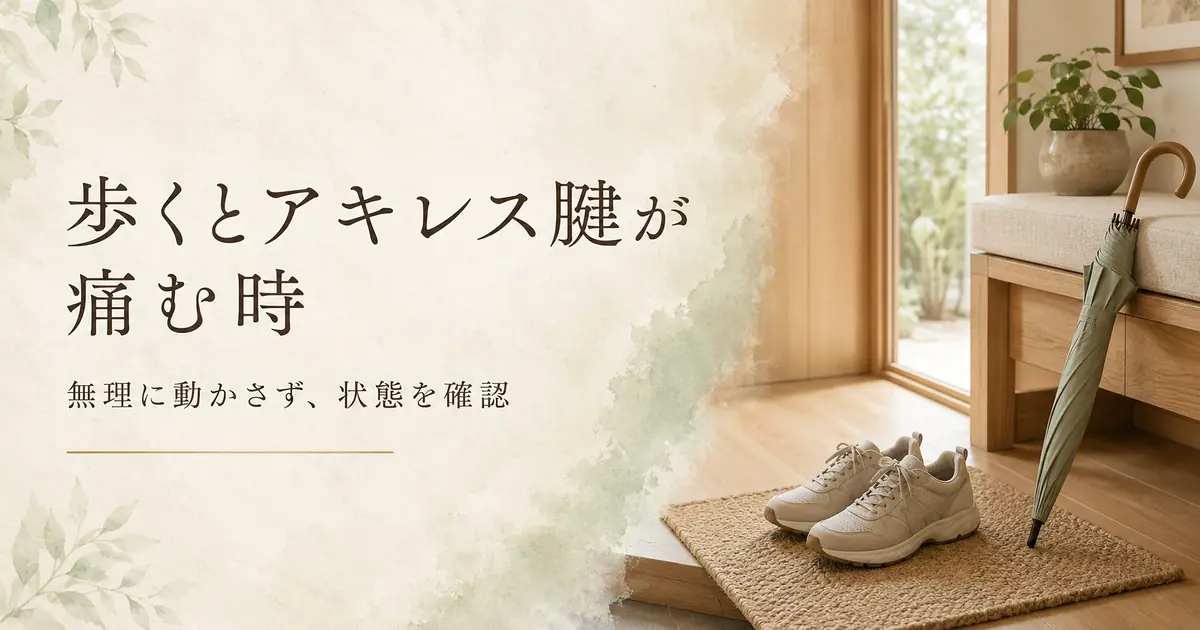 歩くとアキレス腱が痛い日