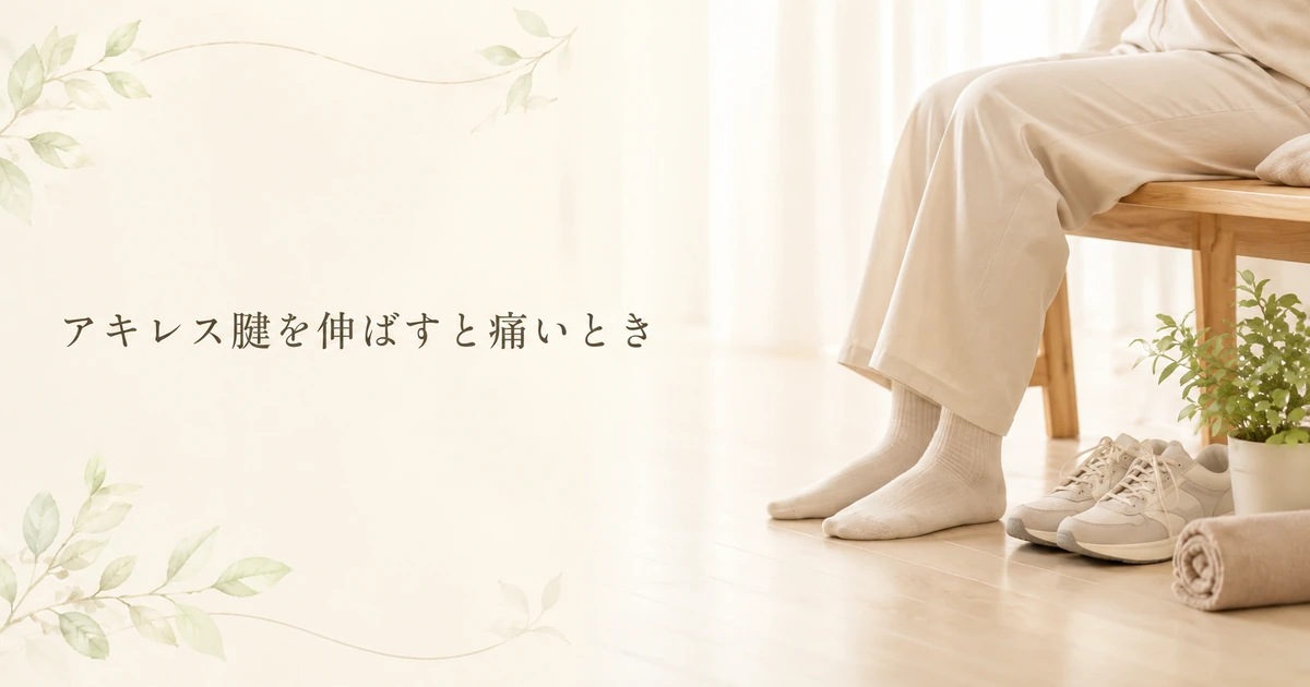アキレス腱を伸ばすと痛いときの対処