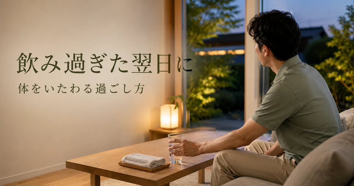 飲み過ぎた翌日の整え方
