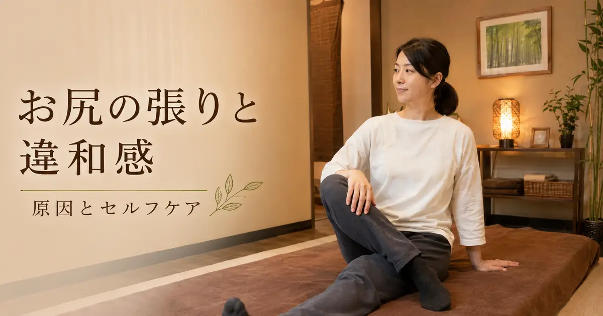 お尻の痛みとセルフケア