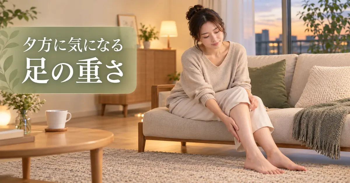 夕方になると足が重い時の過ごし方
