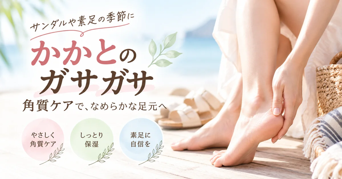 かかとのガサガサ角質ケア