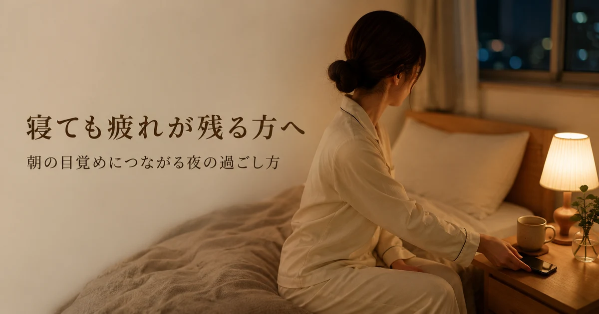 朝の疲れと毎日の睡眠習慣