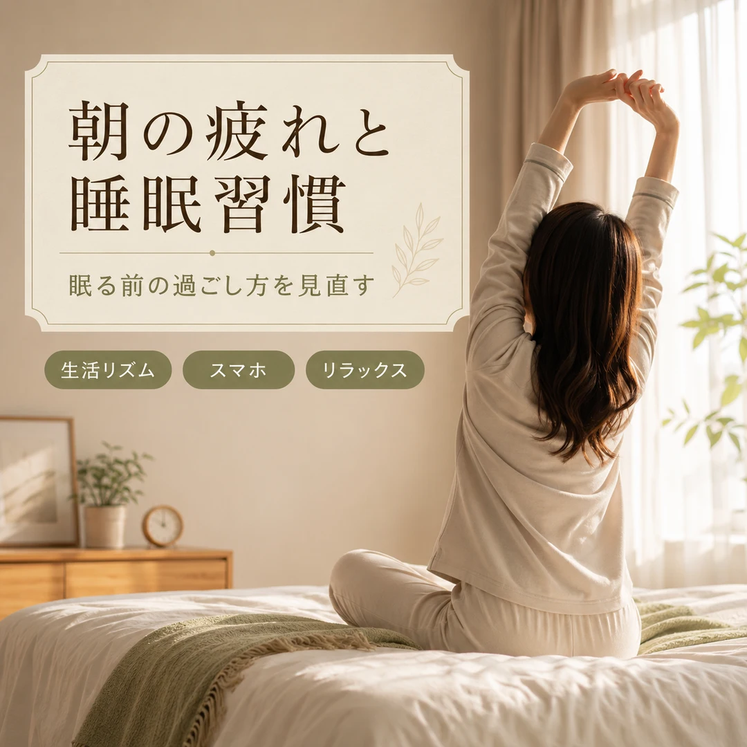 瀬戸市のリラクゼーションルーム シエスタ瀬戸西店｜朝の疲れと毎日の睡眠習慣を見直す女性