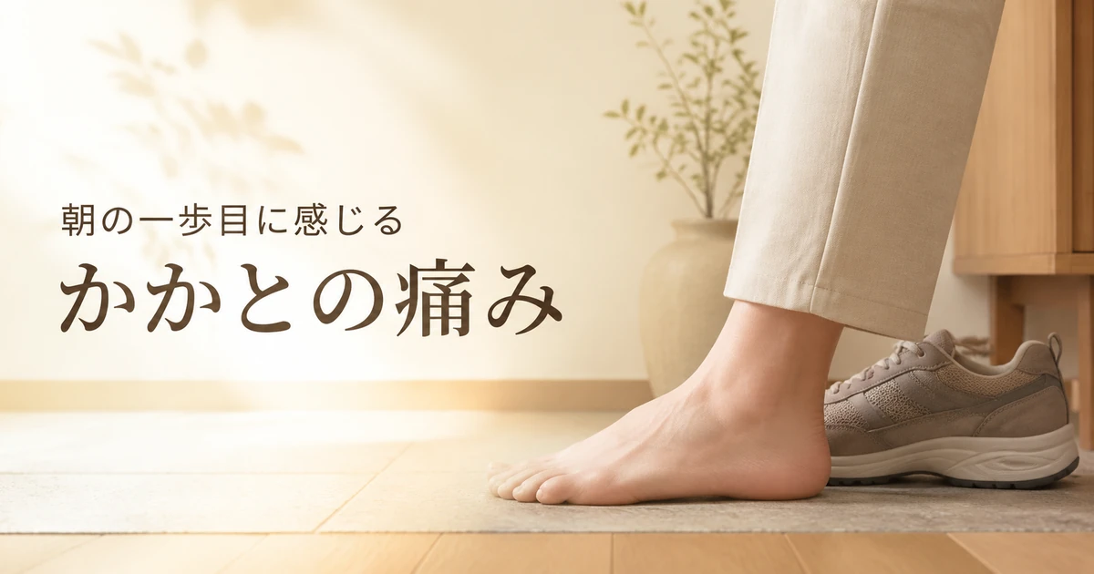 朝の一歩目とかかとの痛み