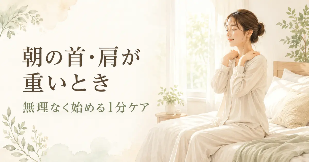 朝の首・肩が重いとき