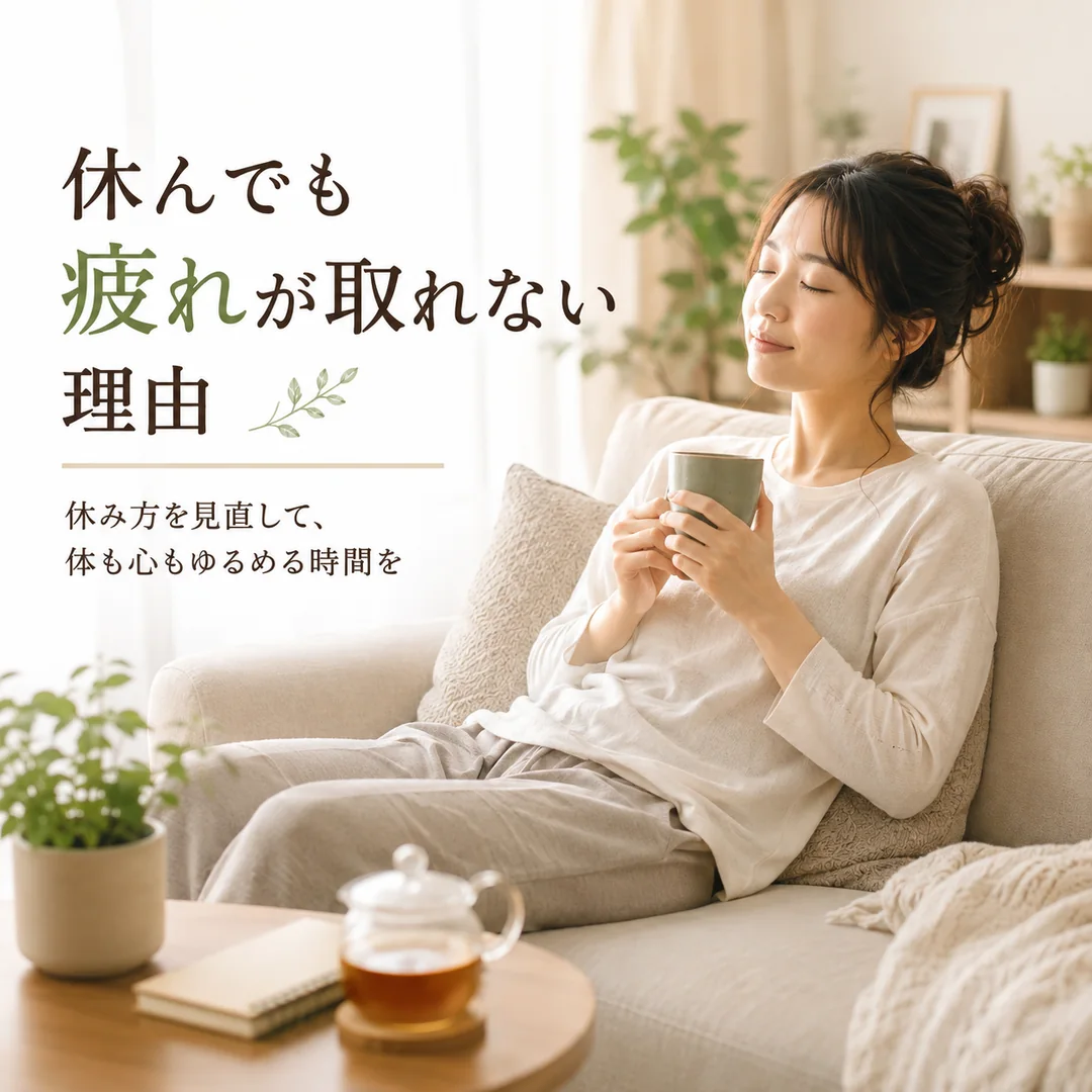 休んでも疲れが取れないと感じる方へ、休み方を見直してゆっくり過ごす時間を紹介するシエスタ瀬戸西店のイメージ画像