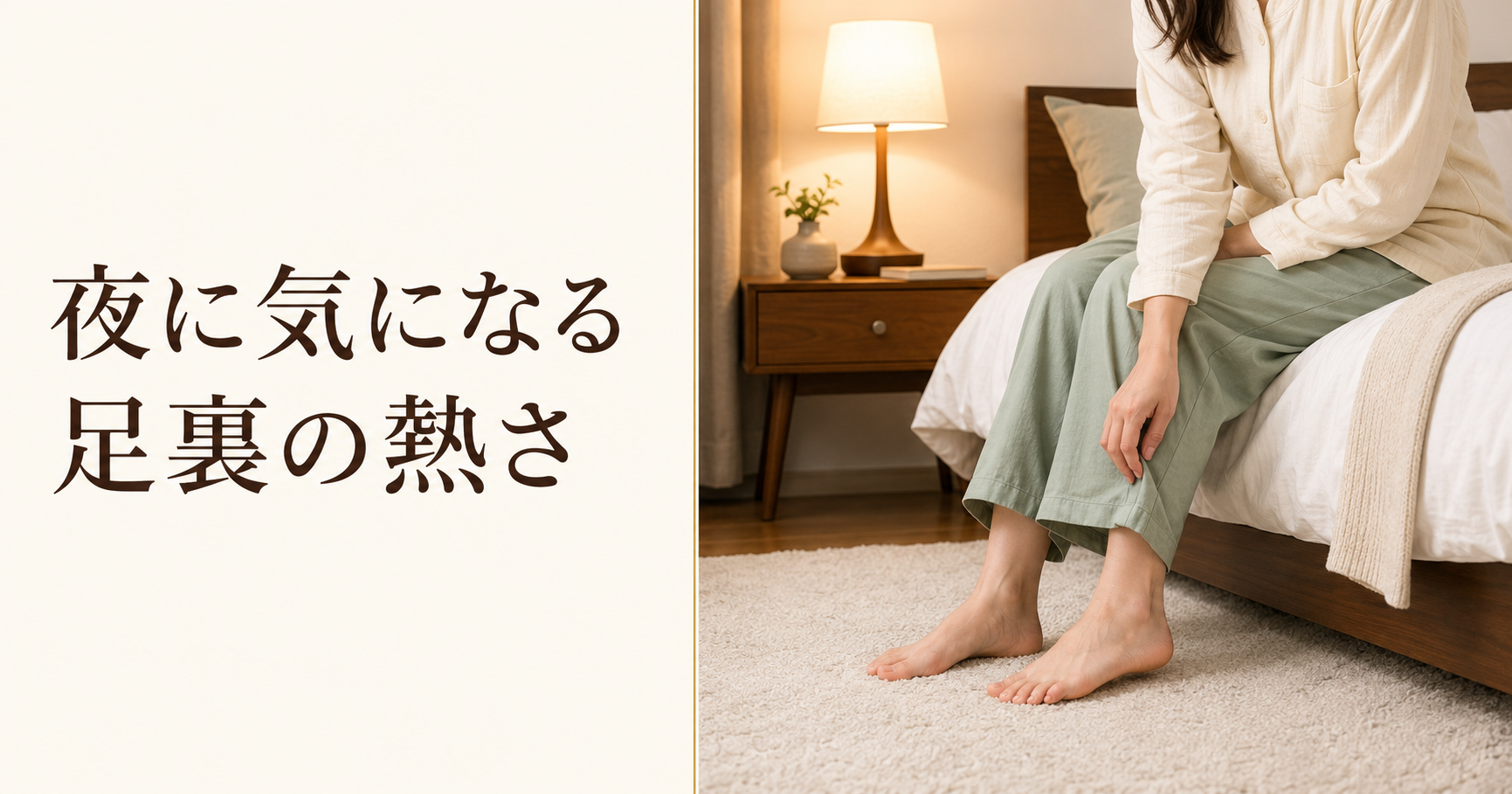 夜に足裏が熱く感じる原因と対策