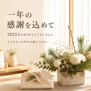リラクゼーションルーム シエスタ瀬戸西店から2025年のご利用に感謝を伝える年末のご挨拶
