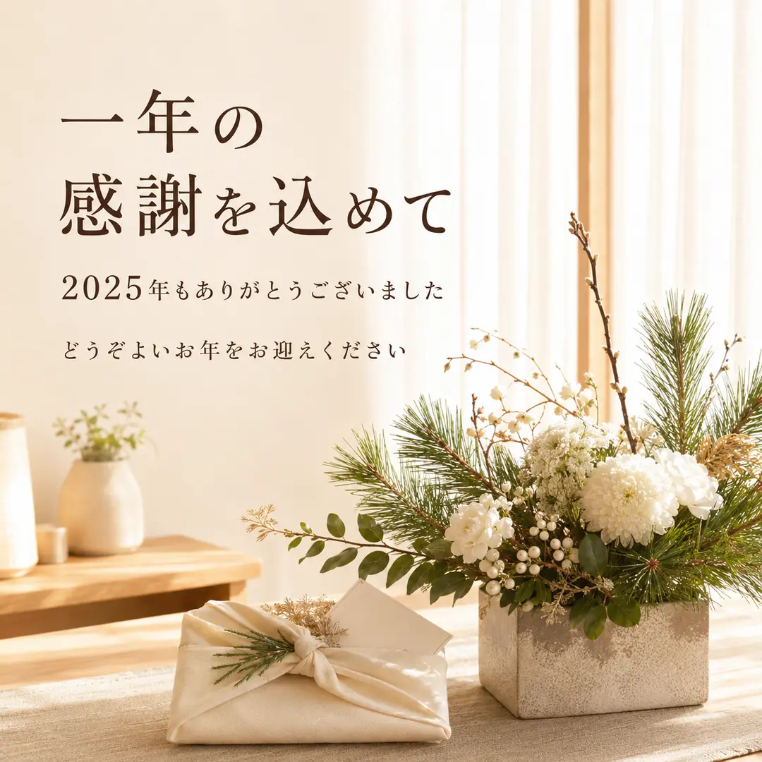 リラクゼーションルーム シエスタ瀬戸西店から2025年のご利用に感謝を伝える年末のご挨拶